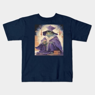 Whimsigoth Frog Magician Kids T-Shirt